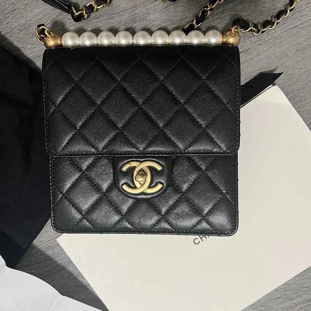 Chanel limited edition pearl crossbody